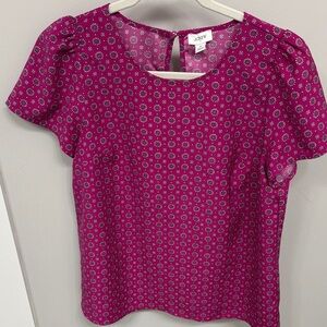 J. Crew Pink Patterned Women's Blouse